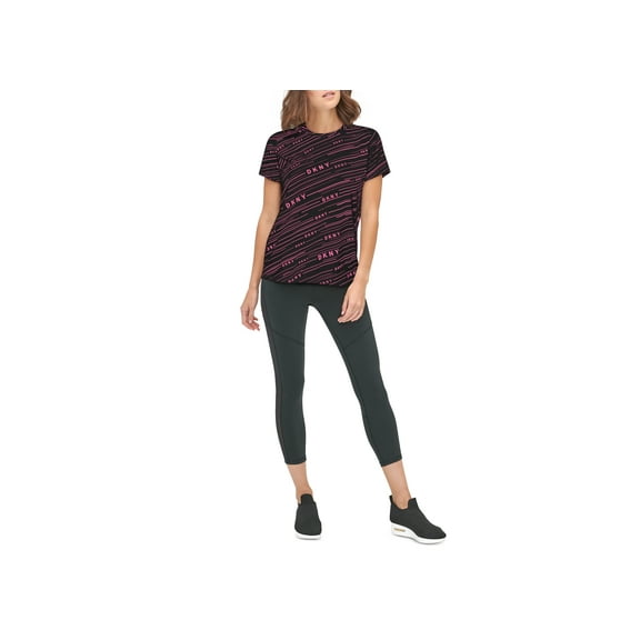 DKNY Womens Sport Logo Print T-Shirt