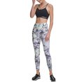 thumbnail image 1 of DKNY Womens Sport Marble-Print High-Waist 7/8 Length Leggings;Small, 1 of 1