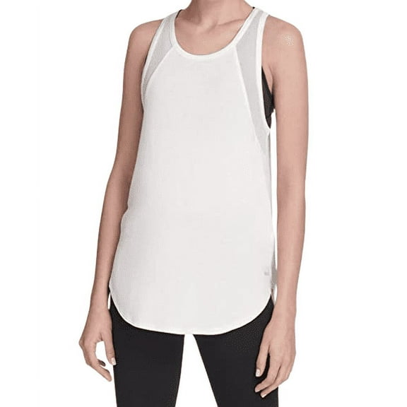 DKNY Womens Sport Mesh Trimmed Tank Top