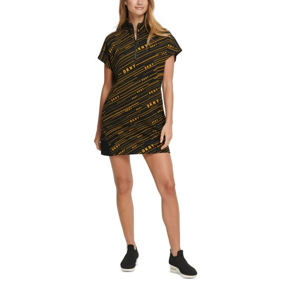 DKNY Womens Sport Meteorite Logo-Print Dress