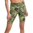 thumbnail image 1 of DKNY Womens Sport Palm-Print High-Waist Bike Shorts, 1 of 1