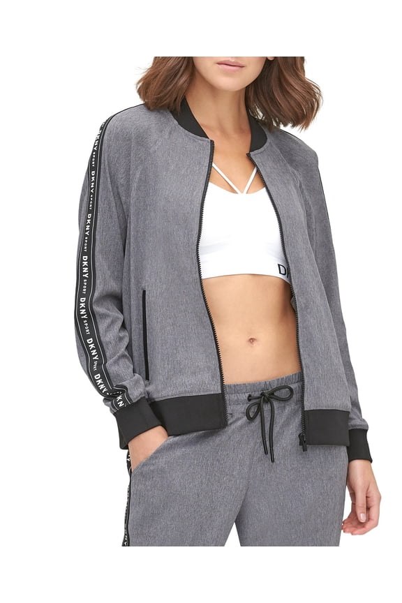 Womens Sport Perforated Bomber Jacket Size M