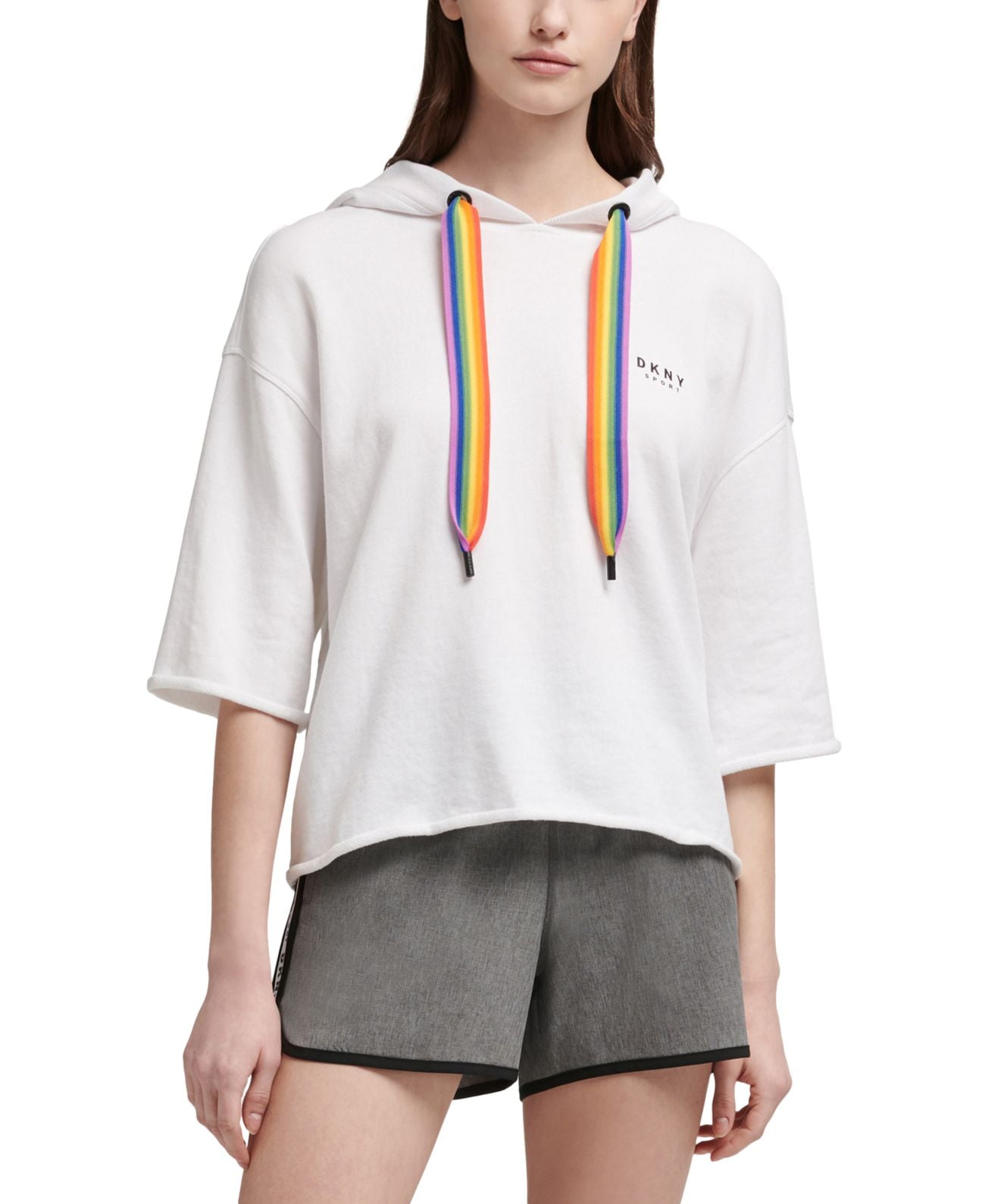 dkny sport cropped hoodie
