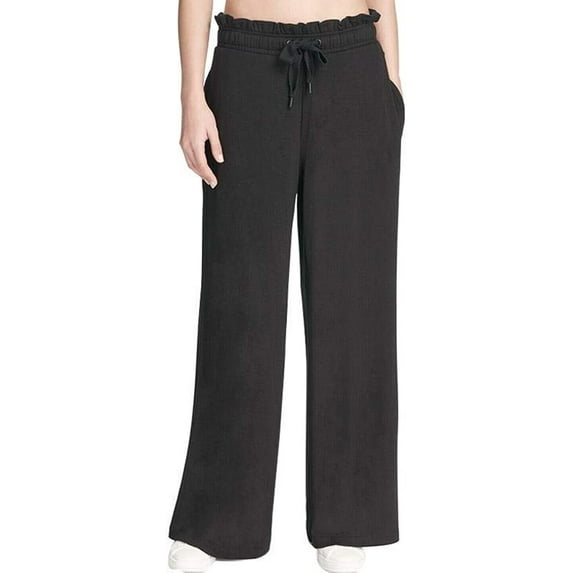 DKNY Womens Sport Ruffled Wide Leg Pants