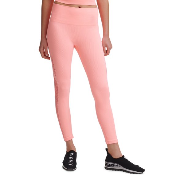 DKNY Womens Sport Seamless High-Rise 7/8 Length Leggings