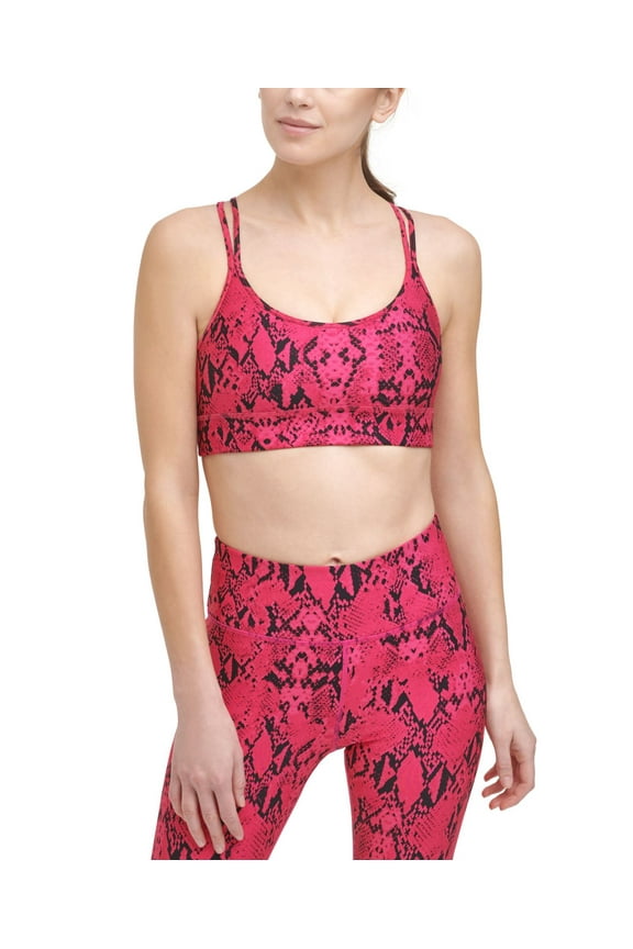 Womens Sport Snake-Embossed Sports Bra