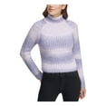 thumbnail image 1 of DKNY Womens Stripe Pullover Sweater, Purple, Small, 1 of 4