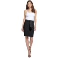 thumbnail image 1 of DKNY Womens Tie Front Pencil Skirt Black 14, 1 of 1