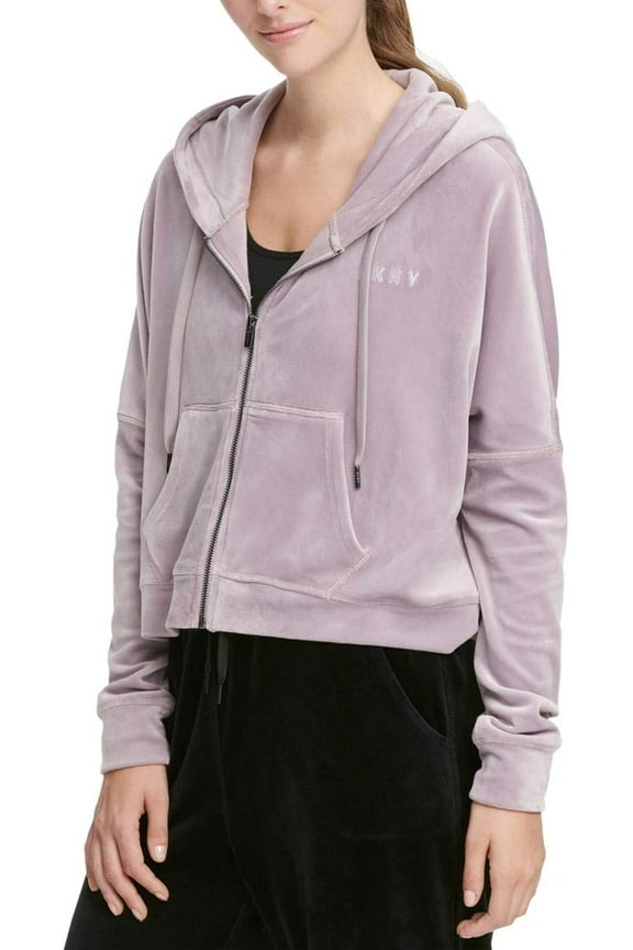 Womens Velour Full Zip Hoodie