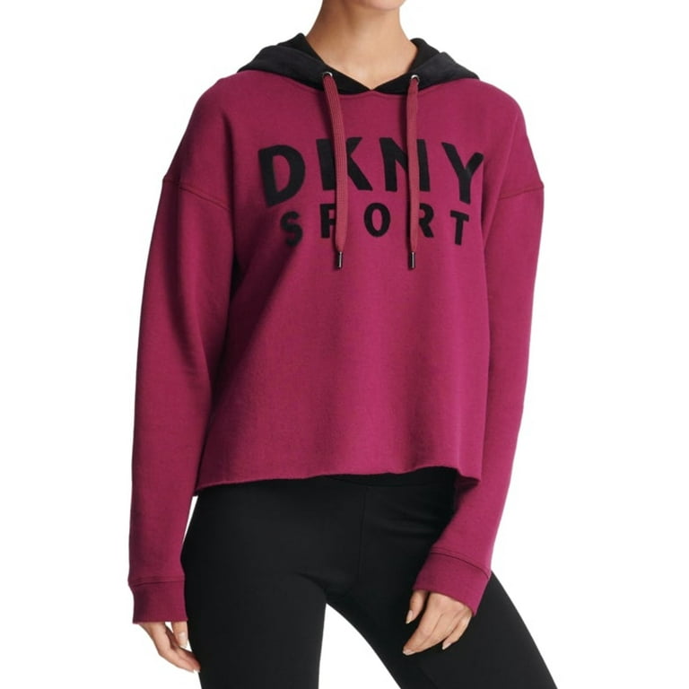 Dkny sport velour hoodie clearance