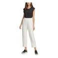thumbnail image 1 of DKNY Womens Ivory Cropped Pants XL, 1 of 5