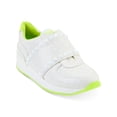 thumbnail image 1 of DKNY Womens White Logo Studded Padded Goring Marlin Round Toe Wedge Slip On Sneakers Shoes 6.5, 1 of 4