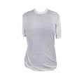thumbnail image 1 of DKNY Womens White Short-Sleeve Reversible Cotton Ruched Sweater S, 1 of 1