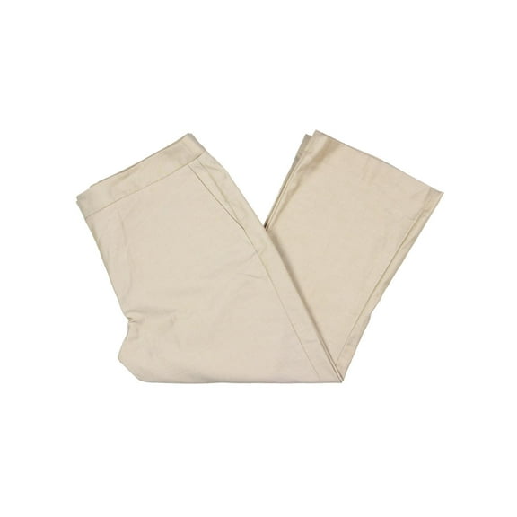 DKNY Womens Woven Flare Ankle Pants