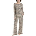 thumbnail image 1 of DKNY womens  2pc Notch Top & Pant Sleep Set, m, White, 1 of 3
