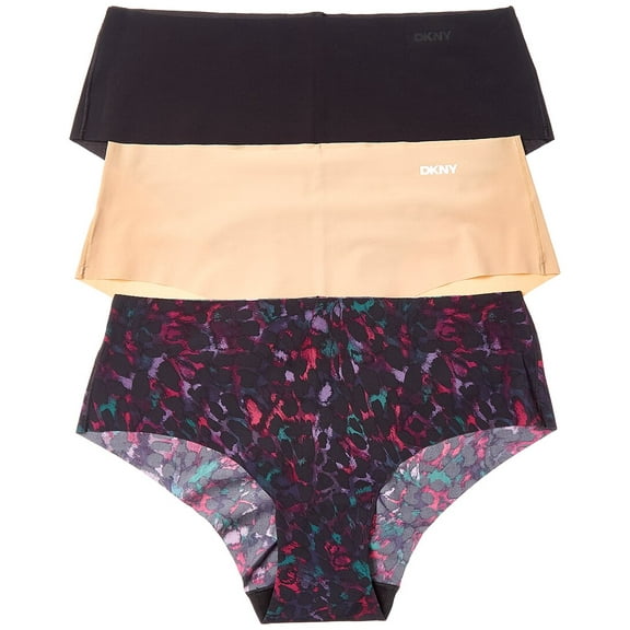 DKNY womens  3pk Laser-Cut Anywhere Hipster, l