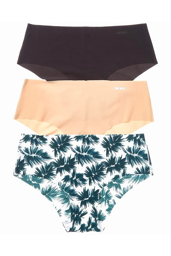 womens 3pk Laser-Cut Anywhere Hipster, m, Black