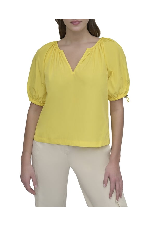 womens Bubble Sleeve Top, l