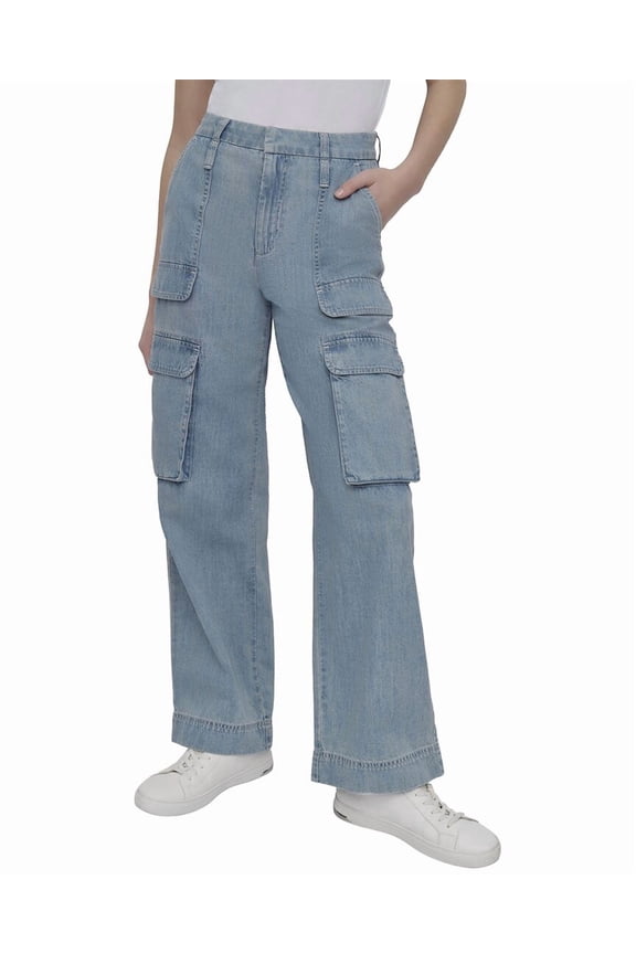 womens  High Rise Rooftop Relaxed Straight Jean, 27