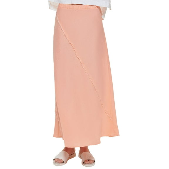 DKNY womens  Linen Midi Skirt, XL