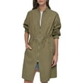 thumbnail image 1 of DKNY womens  Perforated Tech Jacket, m, Green, 1 of 3