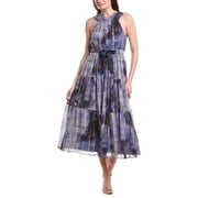 DKNY womens Pleated Chiffon Tie Dress, m