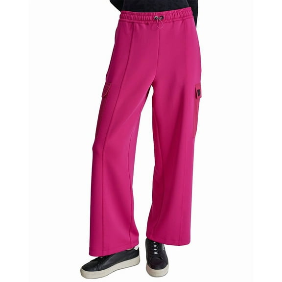 DKNY womens  Pull-On Patch Pant, m, Pink