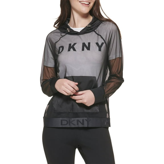 DKNY womens  Pullover Hoodie, m, Black