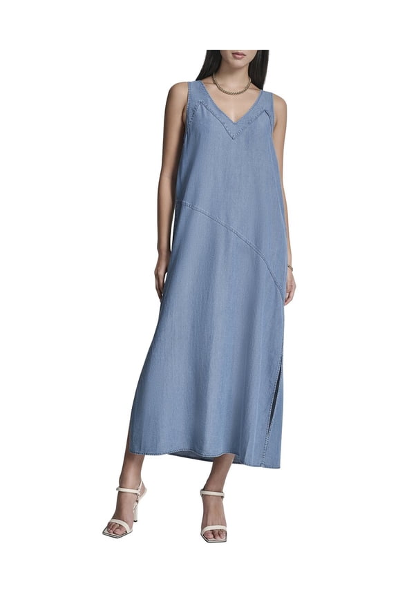 womens V-Neck Slip-On Dress, XL