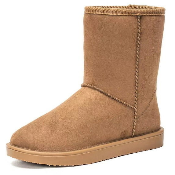 DKSUKO Women's Classic Waterproof Snow Boots Winter Boots(5.5 B(M) US, Chestnut)