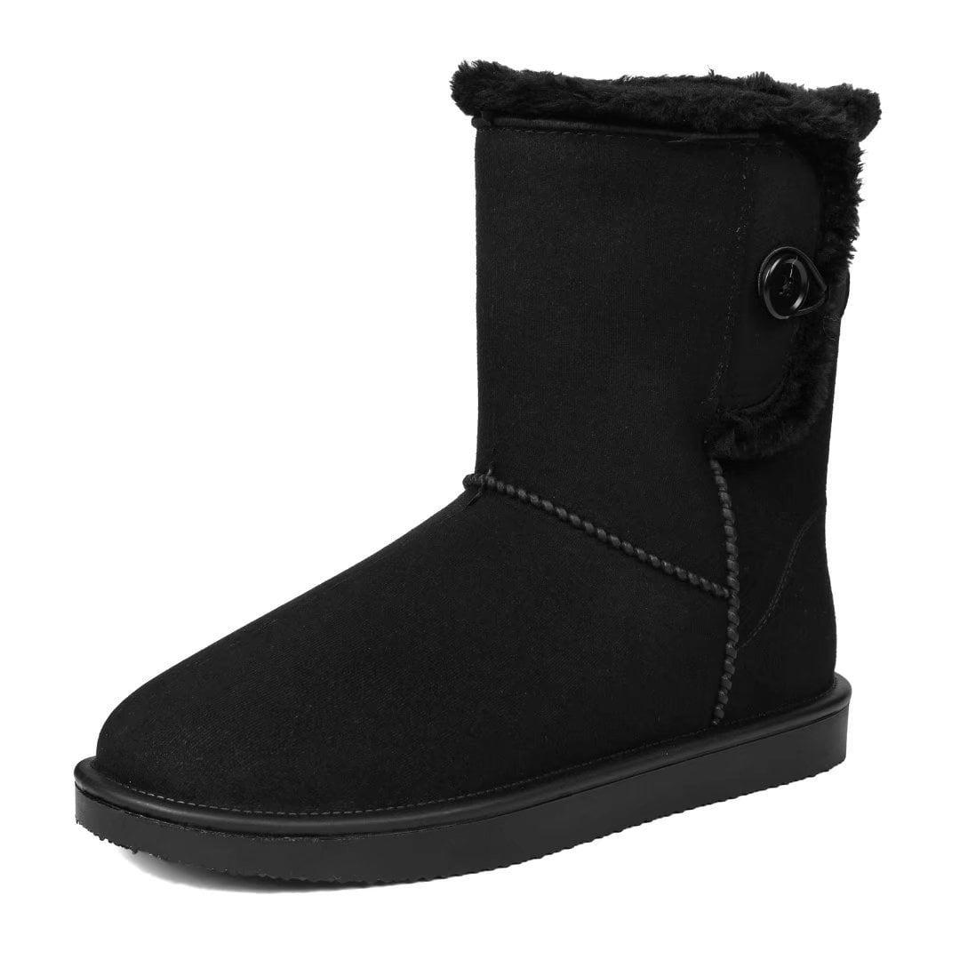 DKSUKO Women's Classic Waterproof Snow Boots | Winter Insulated Rubber Boots With Anti-Slip Sole (Size 5, Chestnut) - View #6