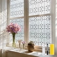 thumbnail image 1 of DKTIE 17.7" X 78.7" Diamond Geometric Pattern Privacy Window Film, With Sunshade And Uv Protection, Electrostatic Adsorption Installation, Reusable, 1 of 8