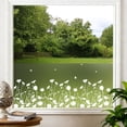 thumbnail image 1 of DKTIE 17.7" x 78.7" Daisy-pattern Decorative Privacy Window Film, Providing Shade and UV Protection, with Static Electricity Absorption Feature and Reusable, Suitable for any Scenario, 1 of 8