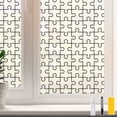 thumbnail image 1 of DKTIE 17.7" x 78.7" Decorative Window Film Designed in the form of a Jigsaw Puzzle Pattern, Which Blocks Ultraviolet Rays, Provides Two-way Privacy Protection, Is Installed by Electrostatic Adsorptio, 1 of 8