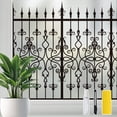 thumbnail image 1 of DKTIE 17.7" x 78.7" Railing Pattern Sunshade Window Film| Electrostatic Adsorption, Detachable | Perfect for Home Décor | Exquisite & Beautiful Design, 1 of 10