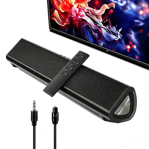 vonesiy Home Theater Soundbar for TV, Bluetooth & HDMI-ARC Connectivity, Black, Remote Control Included