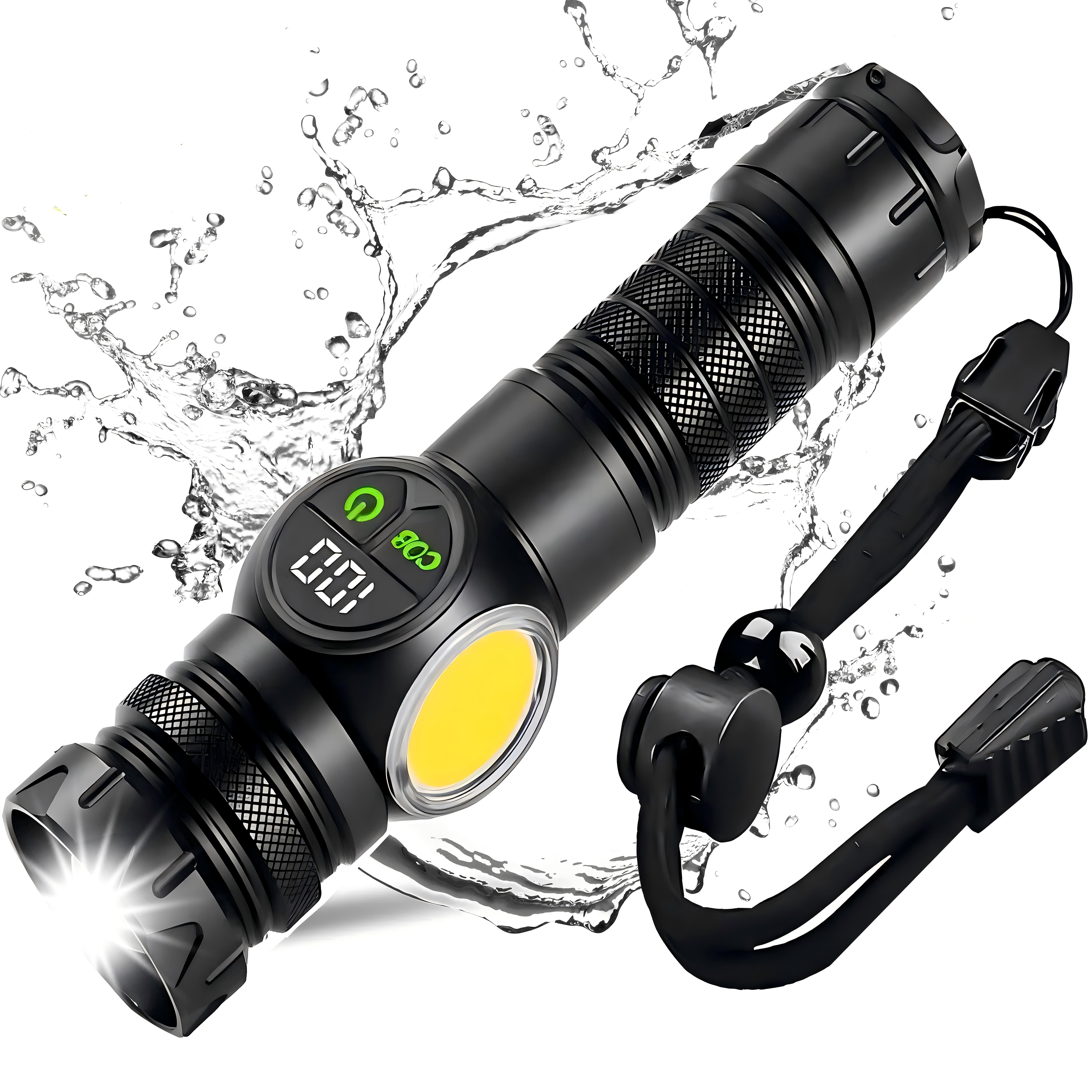 Sinway 100000 Lumens Tactical Flashlight, Rechargeable, 5