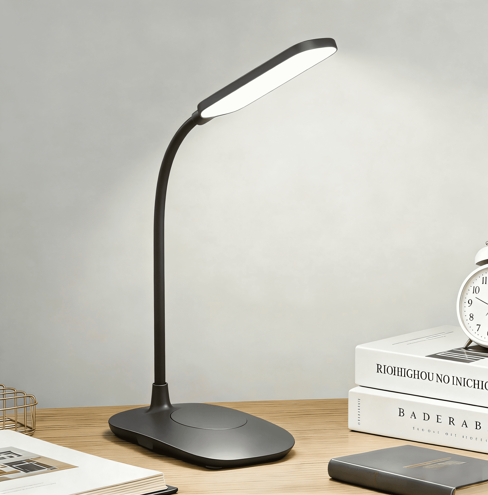 DKTIOP Led Desk Lamp for an Office in Home with Pen Holder - 3 Modes ...