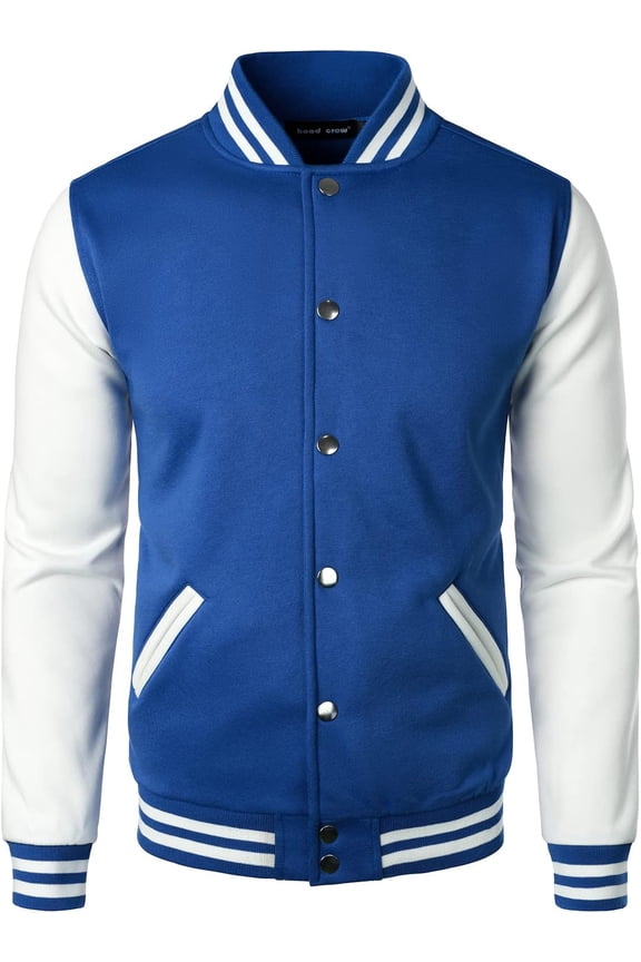 Man’s Varsity Baseball Jacket Cotton Blend Letterman Jackets