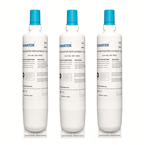 DKWATER 9085 Water Filter Replacement for Kenmore 46-9085, 46-9010, 9010 & 469010 | Reduces Chlorine Taste & Odor | 3 Count