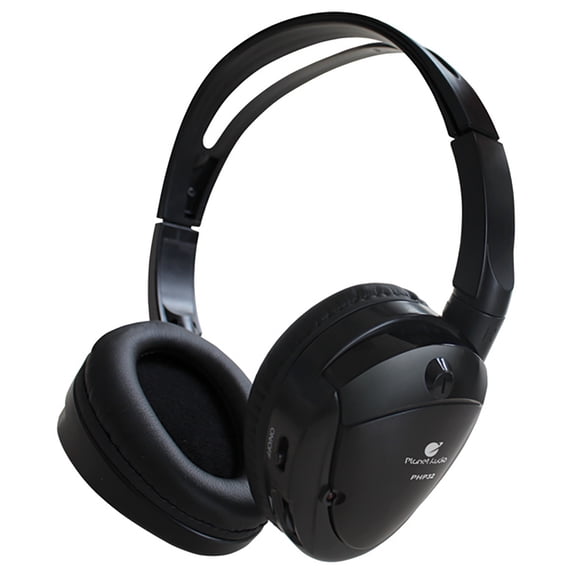 Planet Audio PHP22 Infrared Wireless Headphones - Use With Planet Audio Monitors With IR Transmission, for Car DVD Player, Sound System TV for Kids, Bluetooth Player
