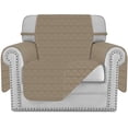 thumbnail image 1 of DL DREAMFIELD LINEN Water Resistant Polyester Couch Slipcover, Beige, 1 of 7