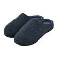 thumbnail image 1 of DL Warm Slippers for Men Indoor Memory Foam, Winter Cozy Men's House Bedroom Slippers Slip-On, 1 of 7