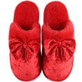 thumbnail image 1 of DL Women's Memory Foam Scuff House Slippers Fluffy Velvet Slip on Indoor Bedroom Womens Slippers, 1 of 6