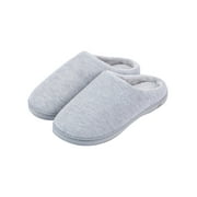 DL Womens Memory Foam House Slippers Slip On Cozy Women's Bedroom Indoor Home Slippers Non-slip
