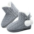 thumbnail image 1 of DL Womens-Warm-House-Bootie-Slippers Fluffy Cute For Winter, 1 of 6
