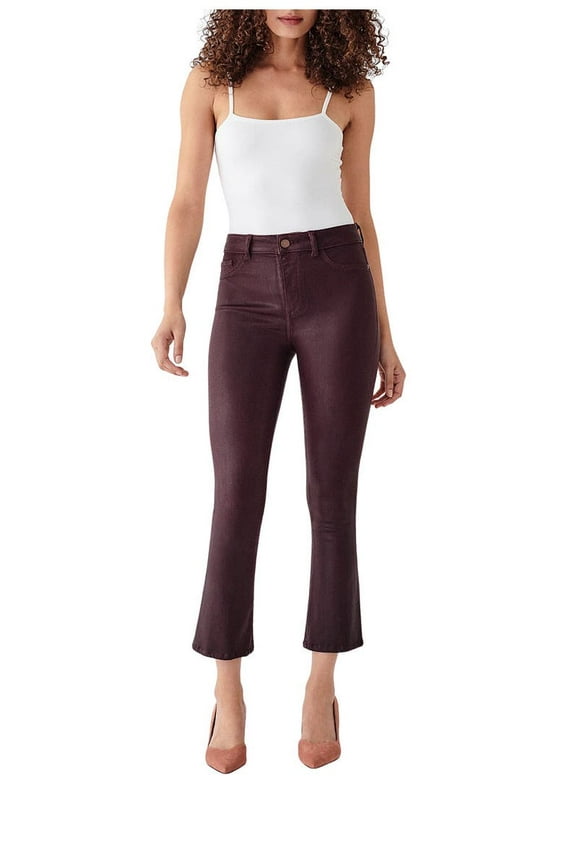 PLUM BERRY Women's Bridget High Rise Boot Cut Cropped Jeans US 24