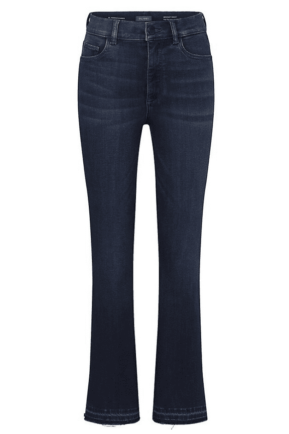 Women's Bridget Boot: High Rise Instasculpt Crop Dark Indigo Released Jeans