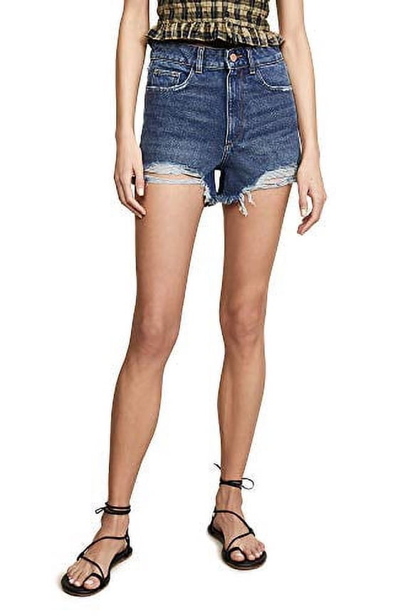 Women's Cleo-High Rise Short, Solana, Blue Size 26