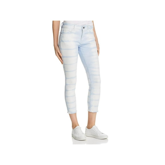 DL1961 Women's Farrow Cropped High Rise Instasculpt Skinny Jeans, Skyway, 30